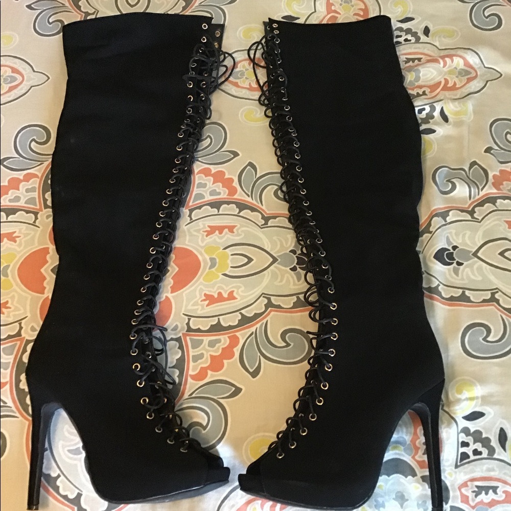 Over the knee thigh high boots!